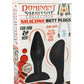 Dominant Submissive Silicone Butt Plug - Black