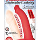 Double Penetrator Studmaker Silicone Vibrating Cock Ring - Red