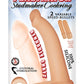 Double Penetrator Studmaker Silicone Vibrating Cock Ring - Flesh/Vanilla