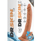 Dr. Skin Glide Self Lubricating Dildo - Caramel - 7.5in