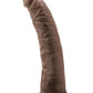 Dr. Skin Glide Self Lubricating Dildo - Chocolate - 7.5in