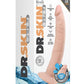 Dr. Skin Glide Self Lubricating Dildo - Vanilla - 7.5in