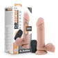 Dr. Skin Silicone Dr. Beckham Rechargeable Thumping Dildo with Remote Control - Vanilla - 7in