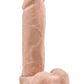 Dr. Skin Silicone Dr. Julian Dildo with Balls and Suction Cup - Vanilla - 9in