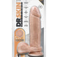 Dr. Skin Silicone Dr. Julian Dildo with Balls and Suction Cup - Vanilla - 9in