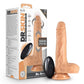 Dr. Skin Silicone Dr. Grey Rechargeable Thrusting Dildo with Remote Control - Vanilla - 7in