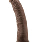 Dr. Skin Plus Posable Dildo - Chocolate - 7in