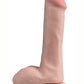 Dr. Skin Plus Posable Dildo with Balls and Suction Cup - Vanilla - 6in