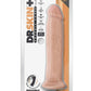 Dr. Skin Plus Thick Posable Dildo with Suction Cup - Vanilla - 9in