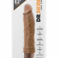 Dr. Skin Cock Vibe 10 Vibrating Dildo - Caramel - 8.5in