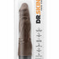 Dr. Skin Cock Vibe 4 Vibrating Dildo - Chocolate - 8in