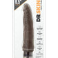 Dr. Skin Cock Vibe 7 Vibrating Dildo - Chocolate - 8.5in