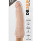 Dr. Skin Cock Vibe 7 Vibrating Dildo - Vanilla - 8.5in