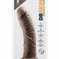 Dr. Skin Dildo - Chocolate - 8in