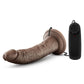 Dr. Skin Dr. Dave Vibrating Dildo with Suction Cup - Chocolate - 7in