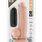 Dr. Skin Dr. Jay Vibrating Dildo with Balls and Remote Control - Vanilla - 8.75in