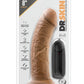 Dr. Skin Dr. Joe Vibrating Dildo with Remote Control - Caramel/Mocha - 8in