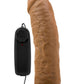 Dr. Skin Dr. Joe Vibrating Dildo with Remote Control - Caramel/Mocha - 8in