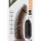 Dr. Skin Dr. Joe Vibrating Dildo with Remote Control - Chocolate - 8in