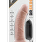 Dr. Skin Dr. Joe Vibrating Dildo with Remote Control - Flesh/Vanilla - 8in