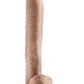Dr. Skin Dr. Michael Dildo with Balls and Suction Cup - Vanilla - 14in
