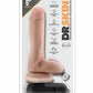 Dr. Skin Dr. Rob Vibrating Dildo with Remote Control - Vanilla - 6in