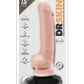 Dr. Skin Dr. Tim Vibrating Dildo with Remote Control - Vanilla - 7.5in