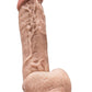 Dr. Skin Mr. D Dildo with Balls and Suction Cup - Vanilla - 8.5in