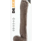 Dr. Skin Mr. Ed Dildo with Balls and Suction Cup - Chocolate - 13in