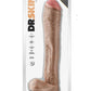 Dr. Skin Mr. Ed Dildo with Balls and Suction Cup - Vanilla - 13in