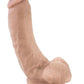 Dr. Skin Mr. Mayor Dildo with Balls and Suction Cup - Vanilla - 9in