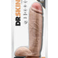 Dr. Skin Mr. Mister Dildo with Balls and Suction Cup - Vanilla - 10.5in