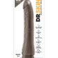 Dr. Skin Realistic Cock Basic 8.5 Dildo - Chocolate - 8.5in