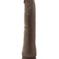 Dr. Skin Realistic Cock Basic 8.5 Dildo - Chocolate - 8.5in