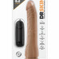 Dr. Skin Vibrating Cock with Suction Cup - Caramel - 8.5in