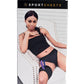 Dual Penetration Thigh Adjustable Strap-On - Black