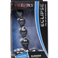 Eclips Slender Beads Silicone Flexible USB Rechargeable Anal Beads Probe Waterproof - Black - 7in