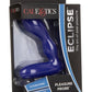 Eclipse Rechargeable Silicone Pleasure Probe Butt Plug - Blue