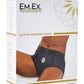 Em.Ex.. Active Harness Wear Fit Harness Boy Shorts - 2x - Blue - Large