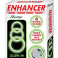 Enhancer Glow Rings Silicone Cockring - Glow In The Dark/Green