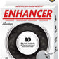 Enhancer Rechargeable Silicone Vibrating Cockring - Black