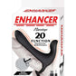 Enhancer The Ultimate Lover Rechargeable Silicone Couples Cock Ring - Black