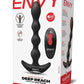 Envy Toys Deep Reach Remote Controlled Rechargeable Silicone Vibrating Anal Beads - Black