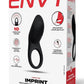 Envy Toys Imprint Textured Rechargeable Silicone Stamina Ring - Black