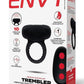 Envy Toys Trembler Remote Vibrating Rechargeable Silicone Stamina Ring - Black