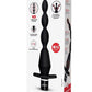 Envy Toys Vibrating Flair Beads Rechargeable Silicone Tapered Anal Beads - Black
