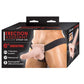 Erection Assistant Hollow Vibrating Strap-On - White - 6in