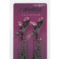 Euphoria Collection Chain Nipple Clamps - Black