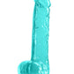 Fantasia Ballsy Dildo - Teal - 4.5in