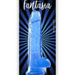 Fantasia Ballsy Dildo - Blue/Clear - 6.5in